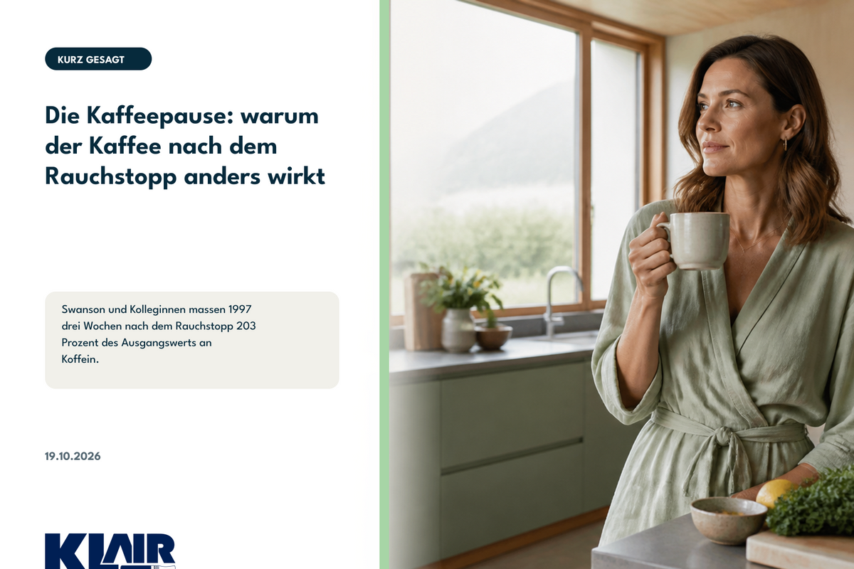Die Kaffeepause: warum der Kaffee nach dem Rauchstopp anders wirkt