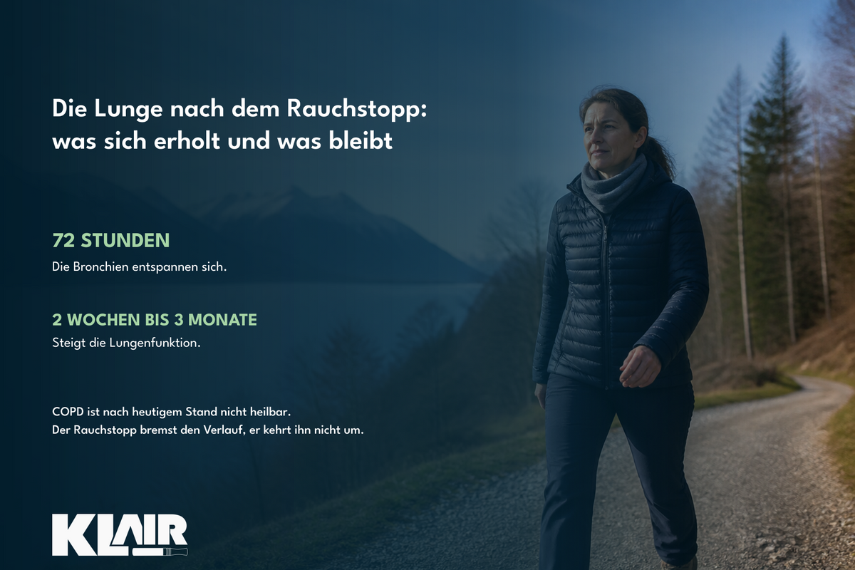 Die Lunge nach dem Rauchstopp: was sich erholt und was bleibt