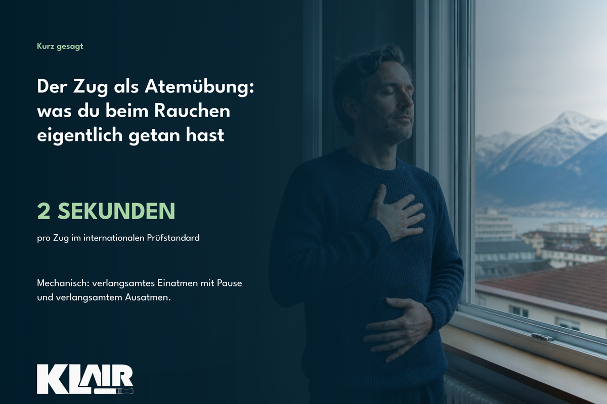 Der Zug als Atemübung: was du beim Rauchen eigentlich getan hast