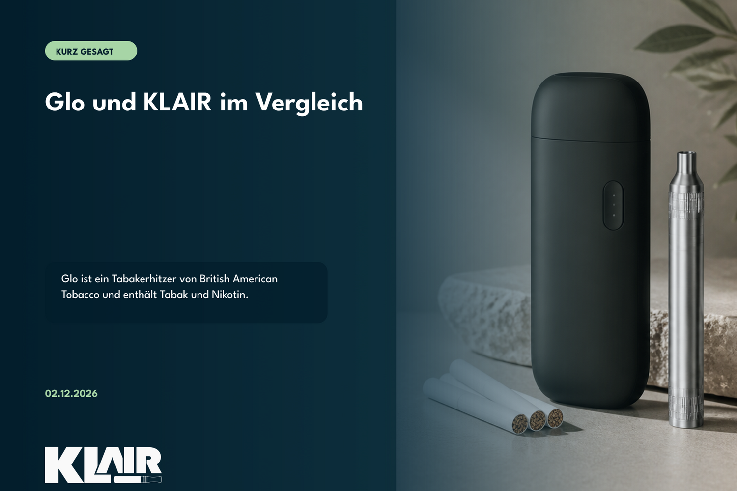 Glo und KLAIR im Vergleich