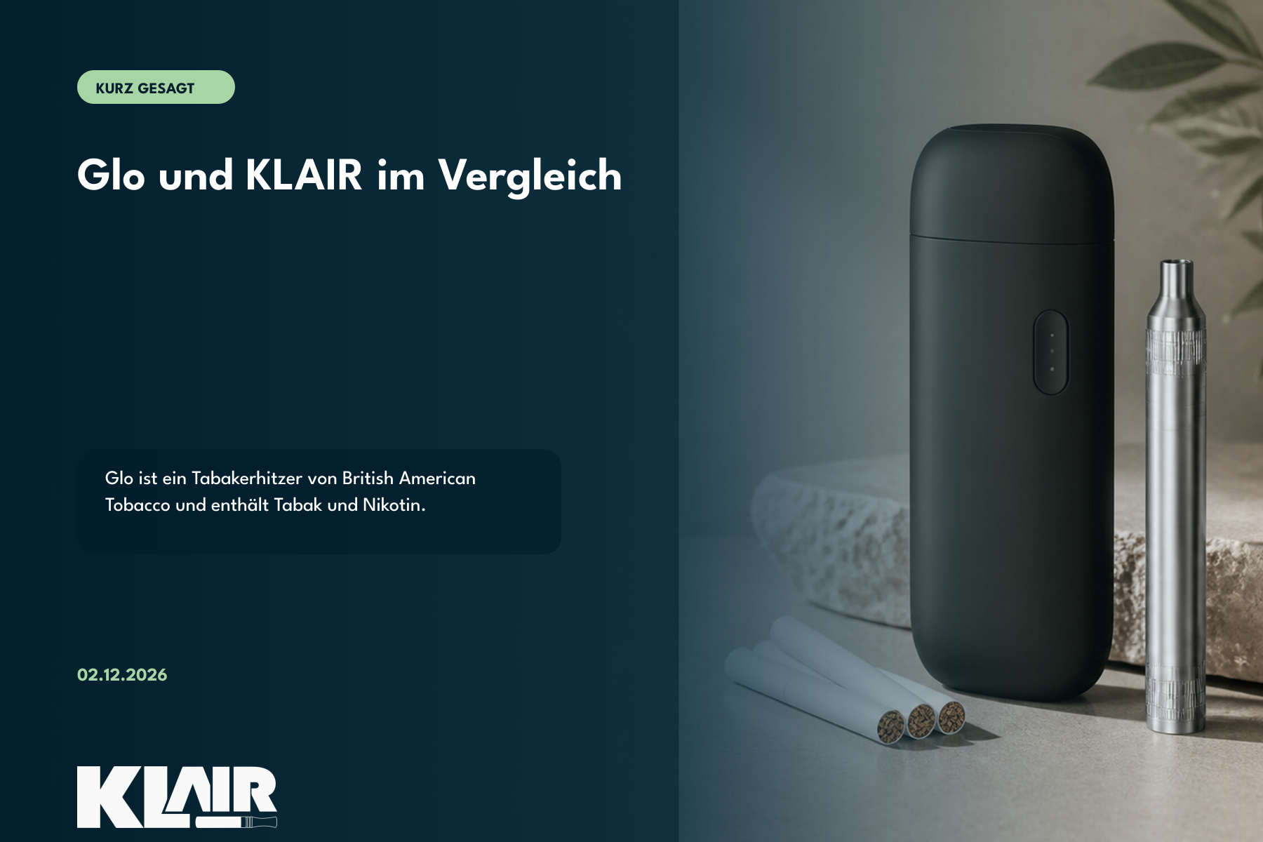 Glo und KLAIR im Vergleich
