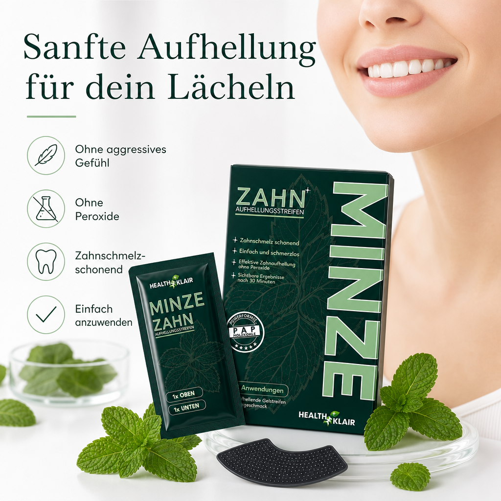 HEALTHKLAIR Whitening Strips Minze