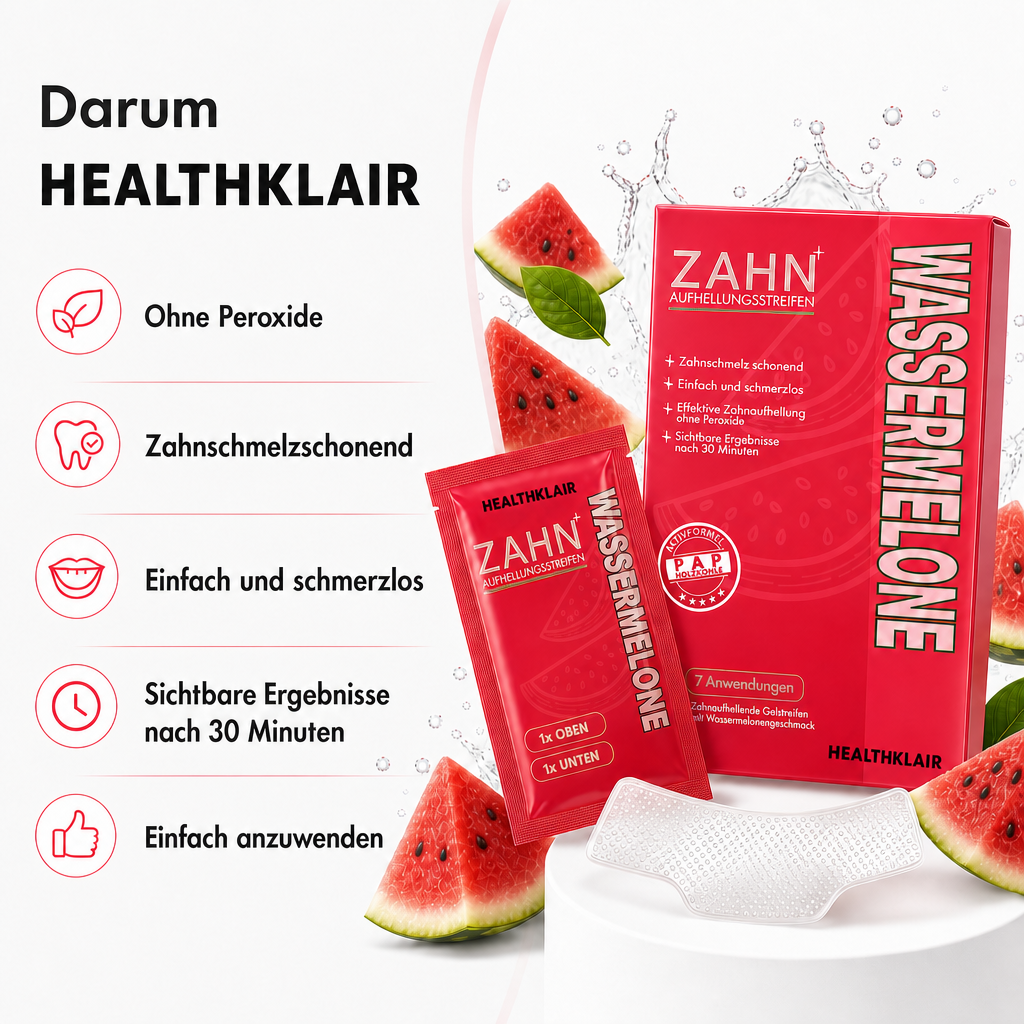 HEALTHKLAIR Whitening Strips Wassermelone
