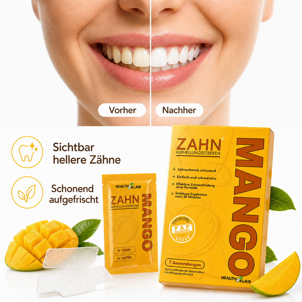 HEALTHKLAIR Whitening Strips Mango