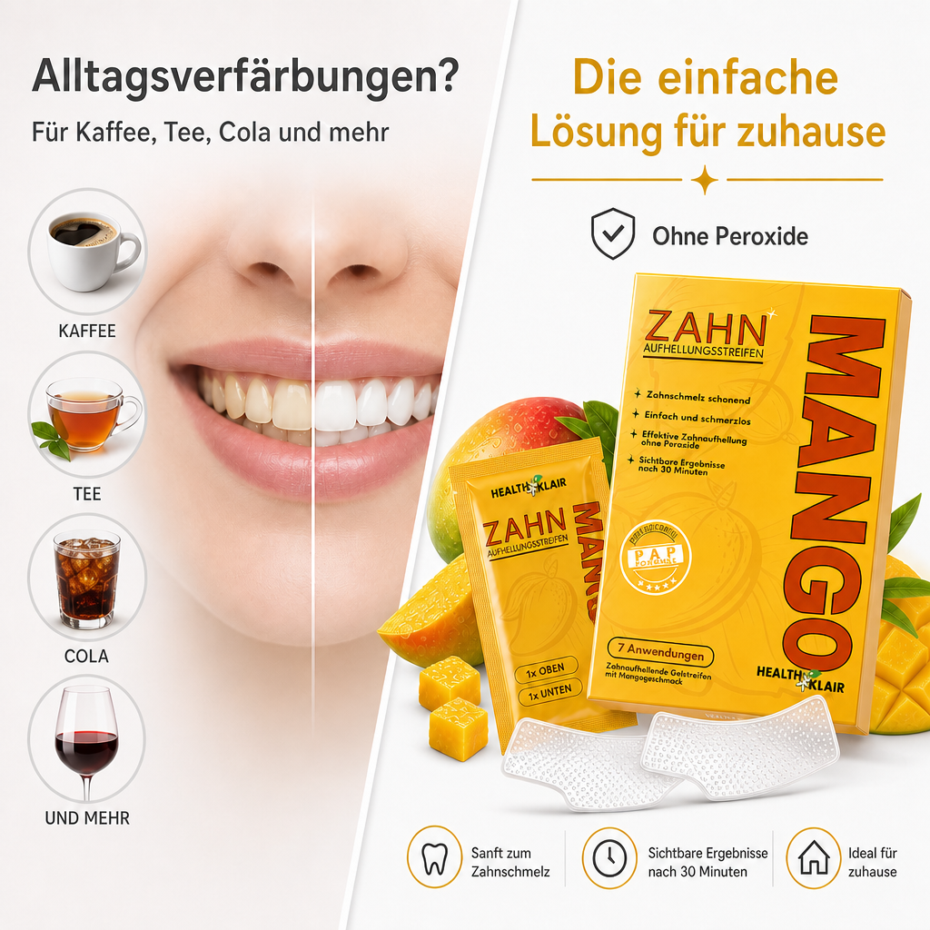 HEALTHKLAIR Whitening Strips Mango