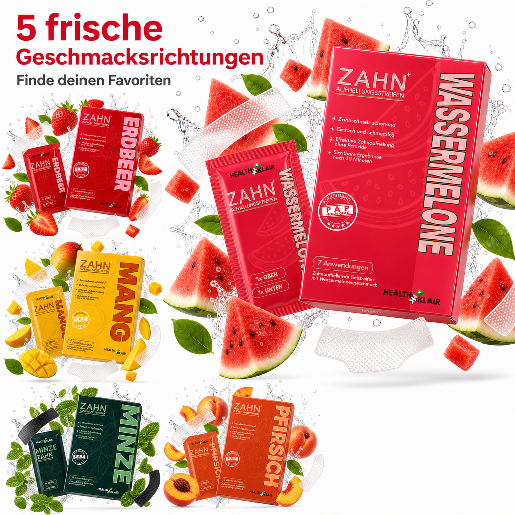 HEALTHKLAIR Whitening Strips Wassermelone