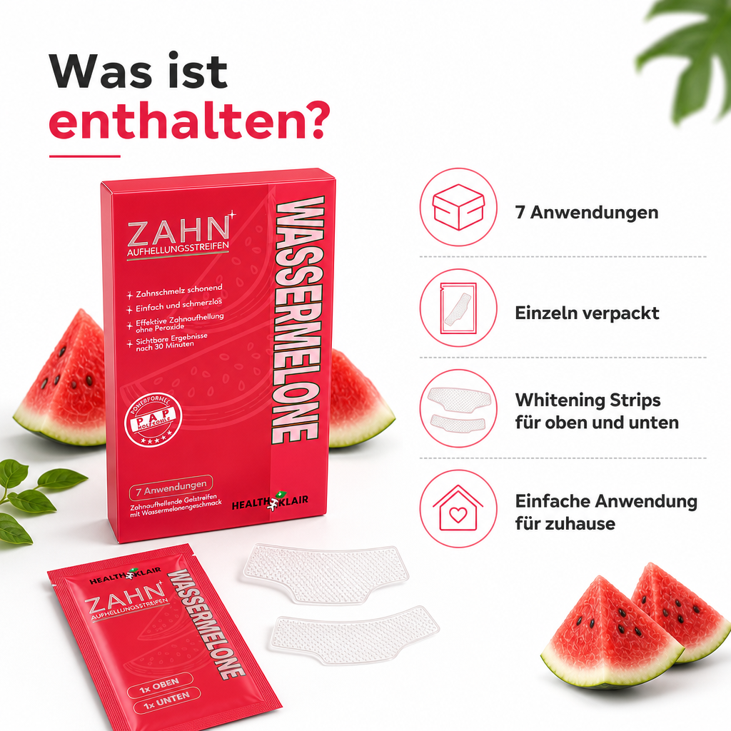 HEALTHKLAIR Whitening Strips Wassermelone