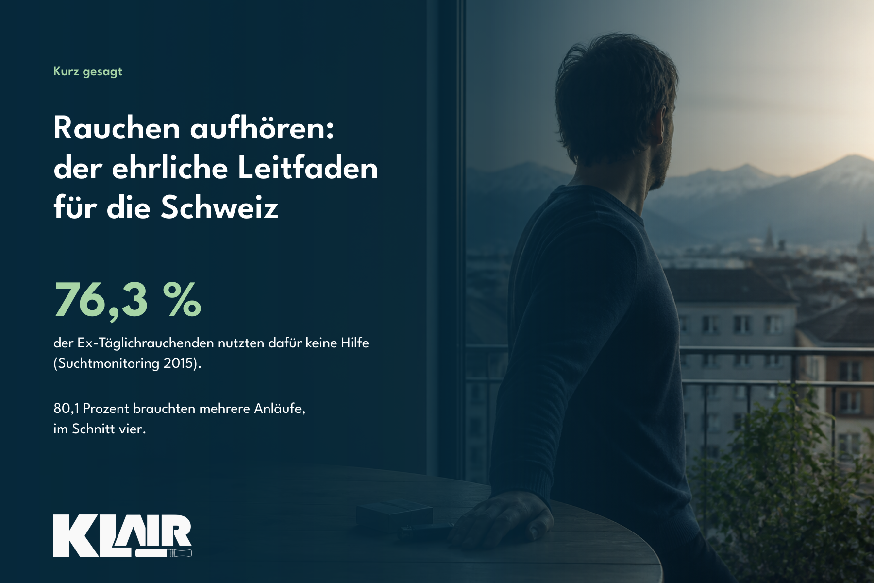 Rauchen aufhören: der ehrliche Leitfaden für die Schweiz