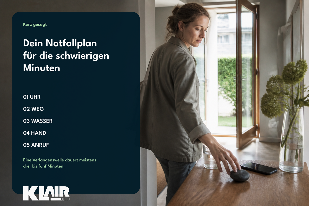 Dein Notfallplan für die schwierigen Minuten