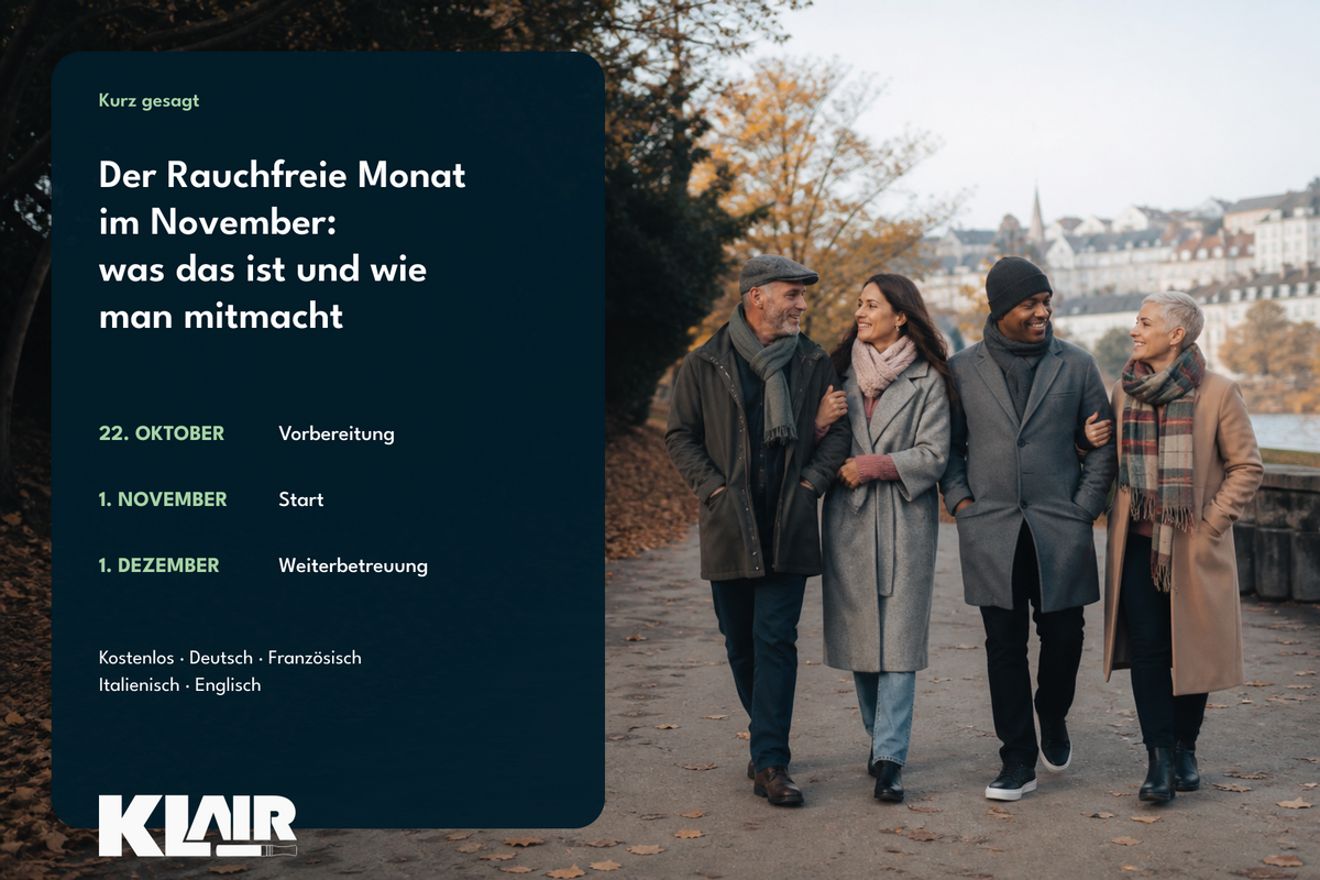Der Rauchfreie Monat im November: was das ist und wie man mitmacht