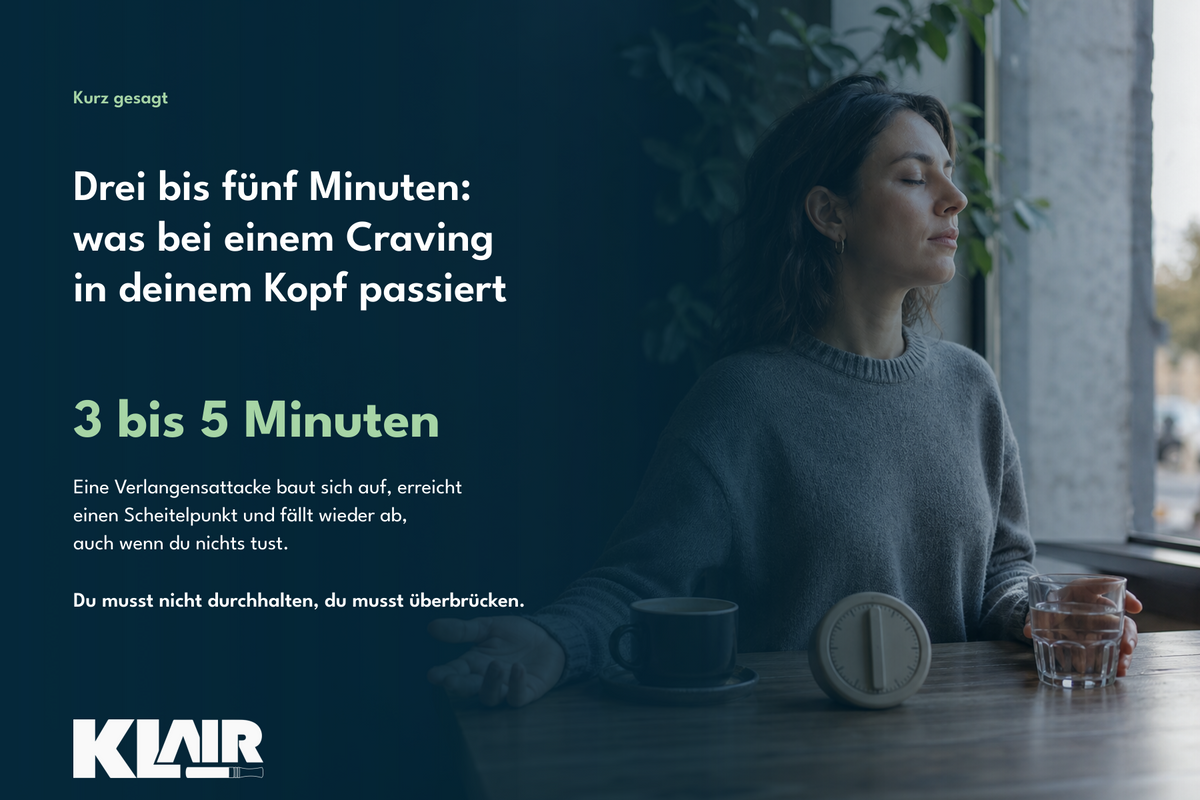 Drei bis fünf Minuten: was bei einem Craving in deinem Kopf passiert