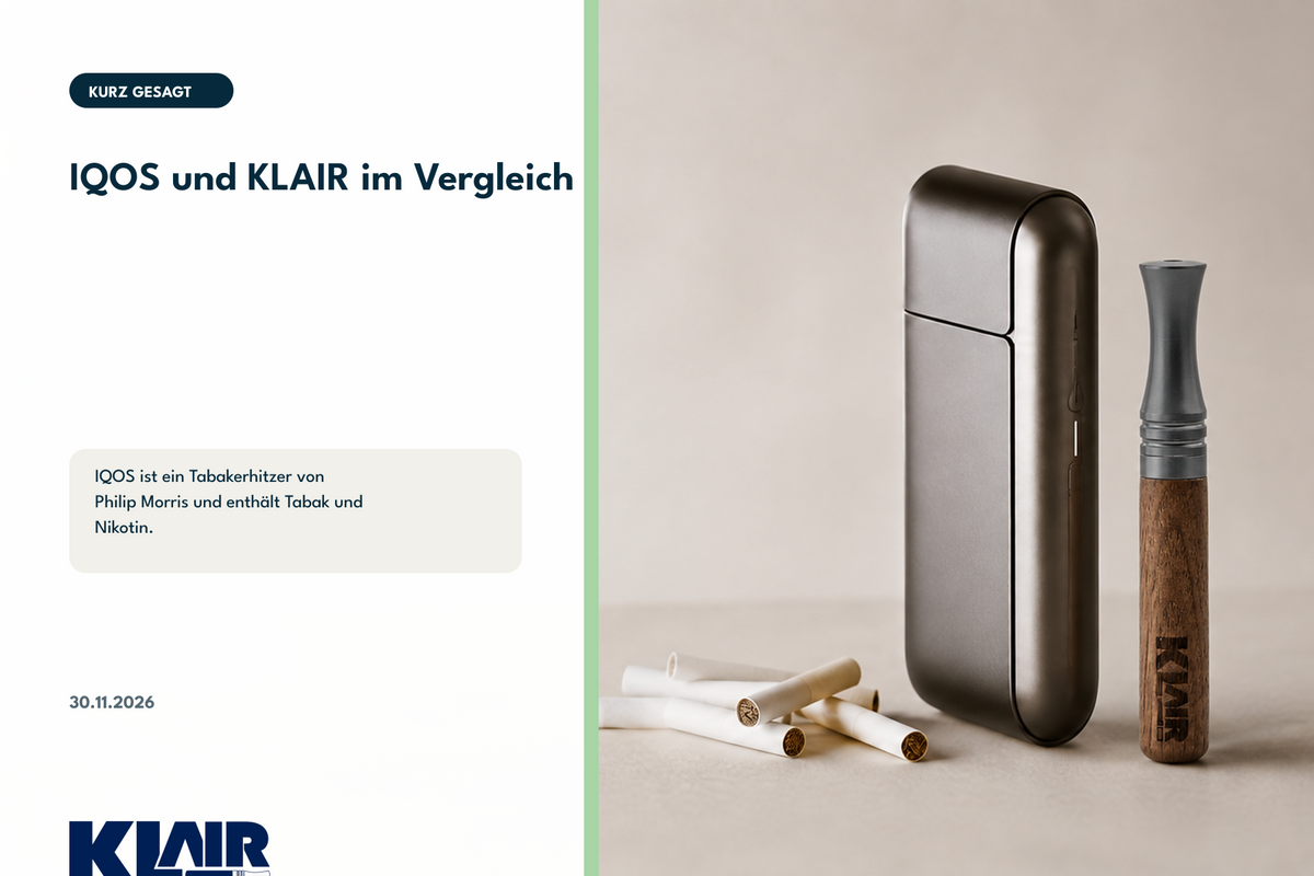 IQOS und KLAIR im Vergleich