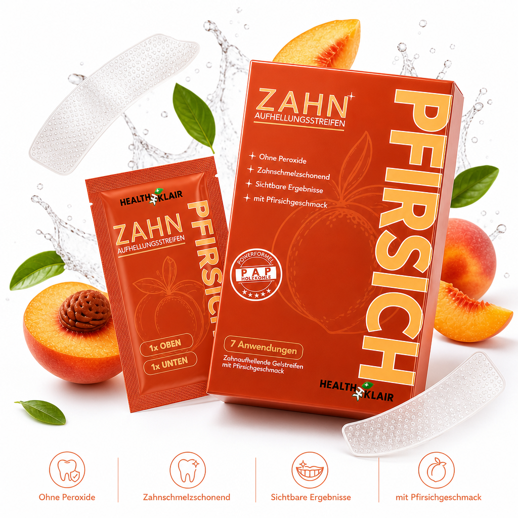 HEALTHKLAIR Whitening Strips Pfirsich