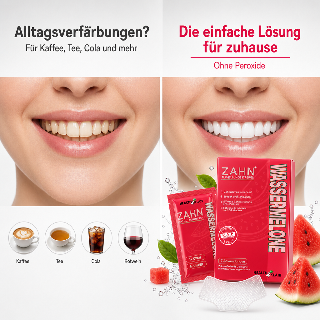 HEALTHKLAIR Whitening Strips Wassermelone