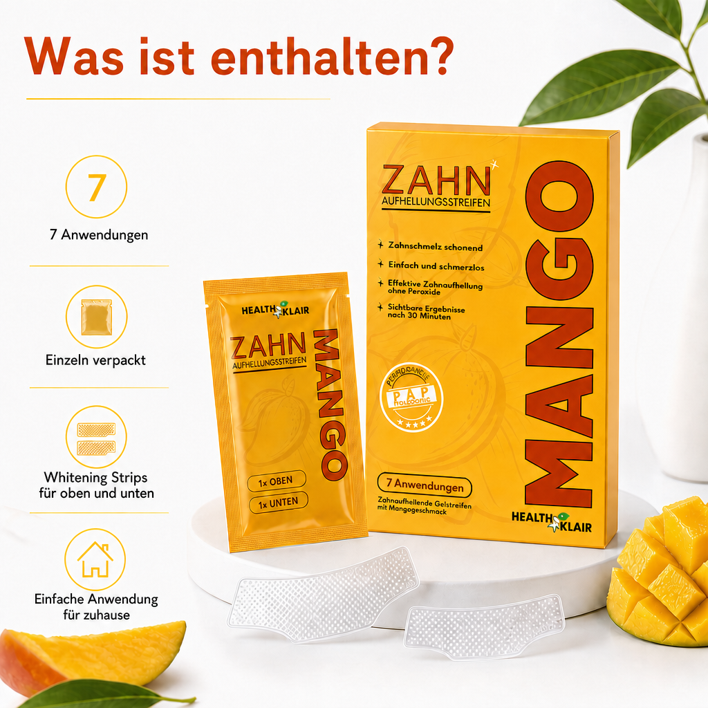 HEALTHKLAIR Whitening Strips Mango