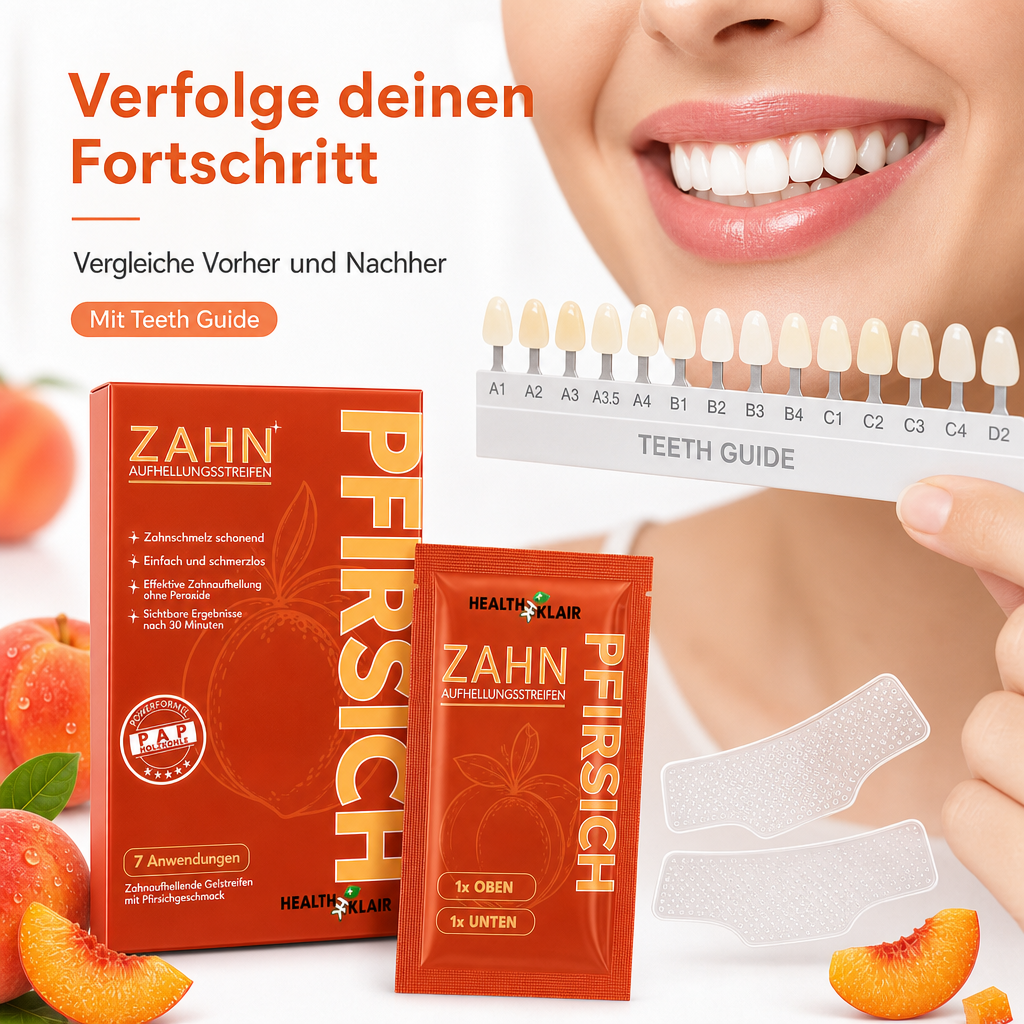 HEALTHKLAIR Whitening Strips Pfirsich