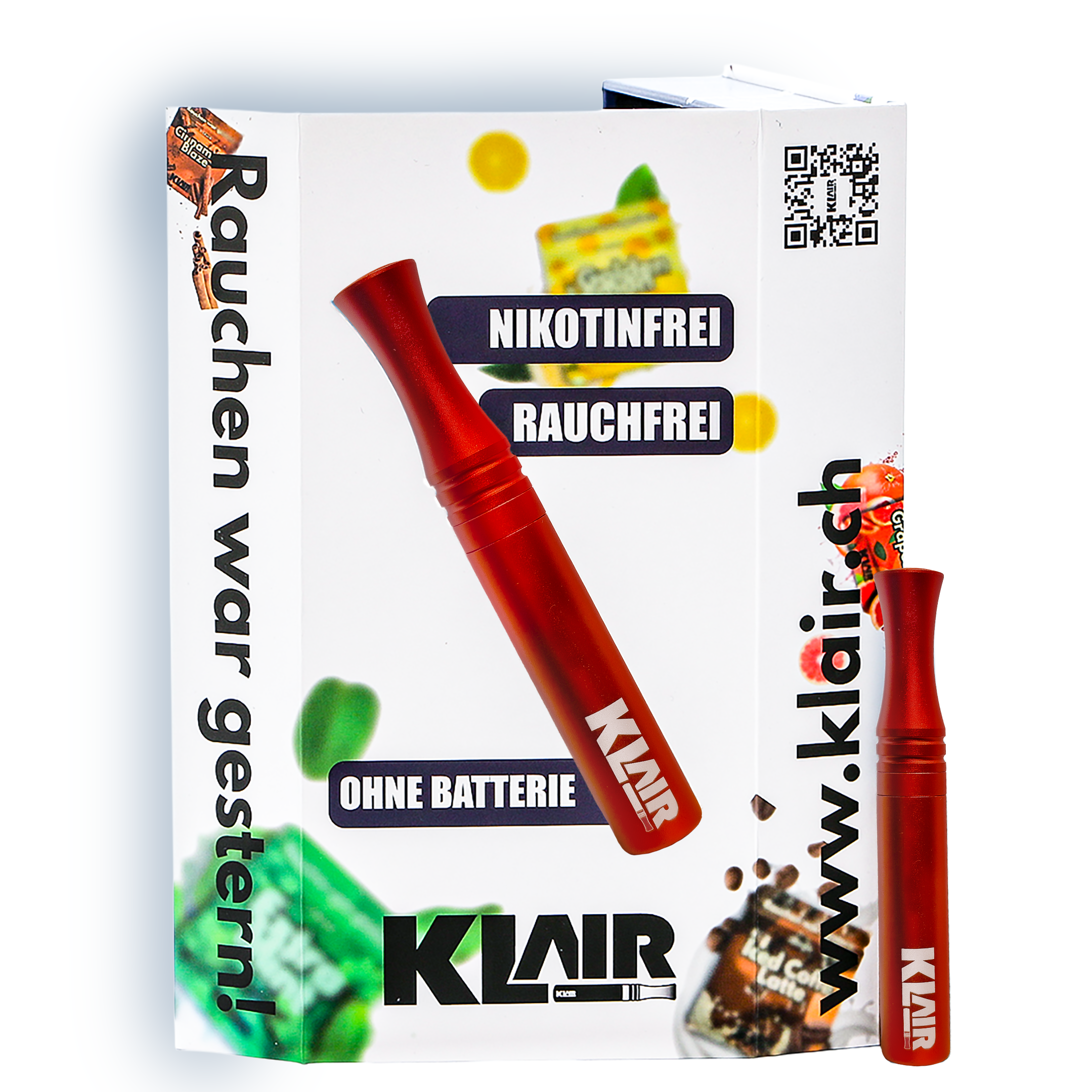 Rot Metallic KLAIR inkl. Aromakapseln für 1 Monat