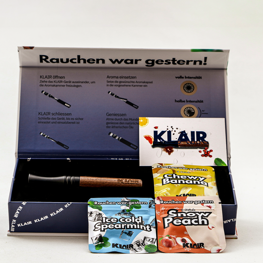 Schwarz Modern KLAIR inkl. Aromakapseln für 1 Monat